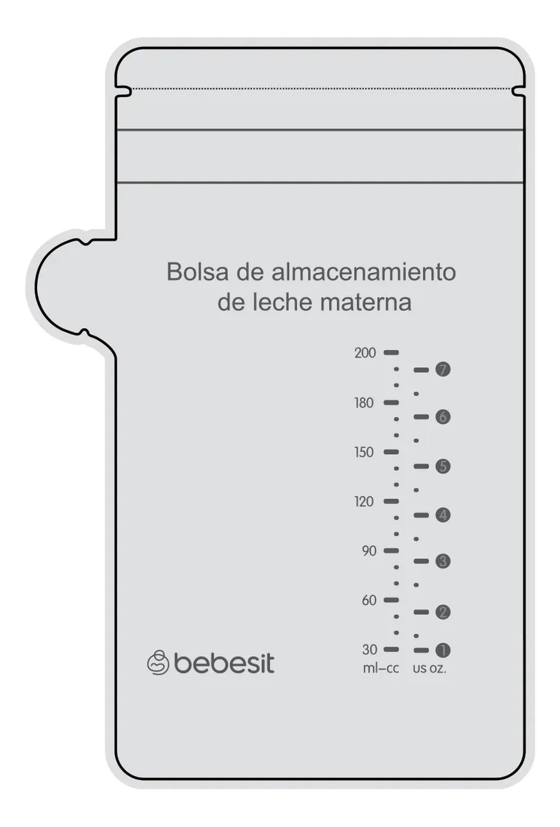 Bolsas De Alamcenamineto De Leche Materna 200 Ml X30 Bebesit