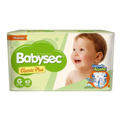 Pañales BabySec Classic Plus