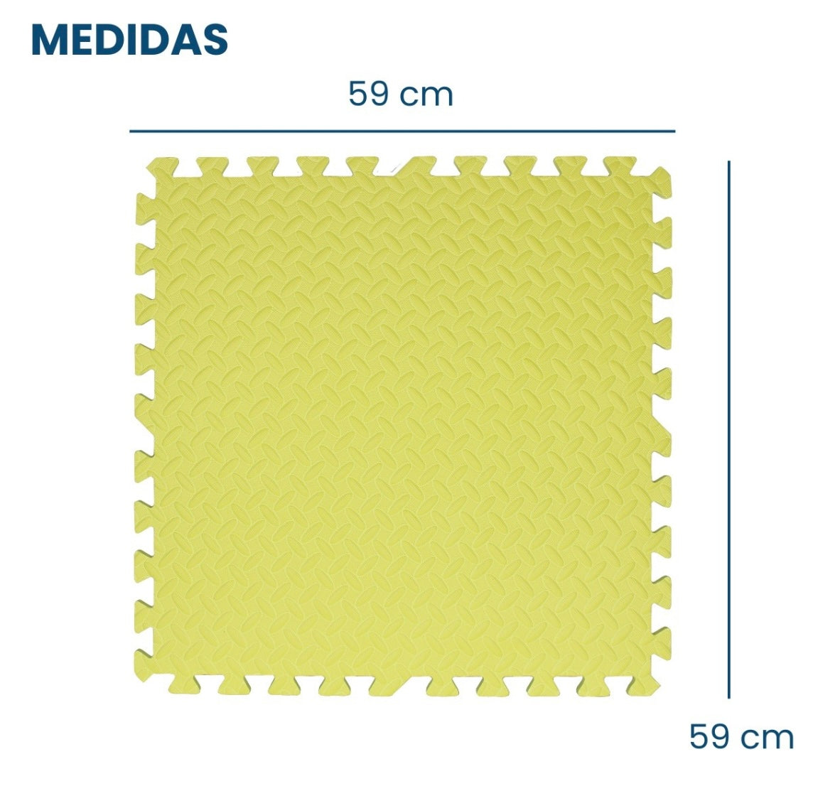 Pack de 4 Planchas de Goma Eva Encastrables (59x59)