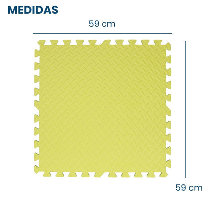 Pack de 4 Planchas de Goma Eva Encastrables (59x59)