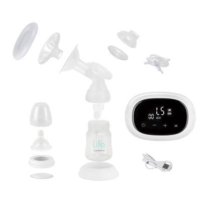 Extractor de Leche Eléctrico con Mamadera Carestino